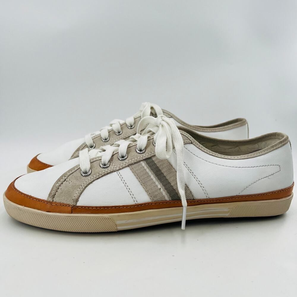 Coach Brad Women's Fashion Sneakers Lace Up White Leather Shoes Size 13M - Picture 7 of 13